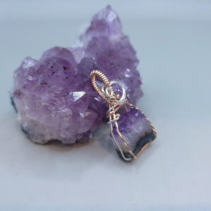 Mixed Metal Amethyst Pendant