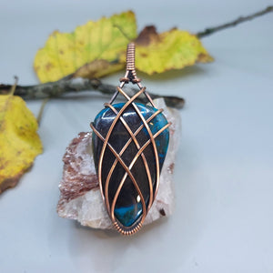 Chrysocolla Copper Pendant