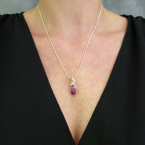 Mixed Metal Ruby Pendant