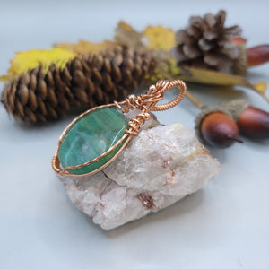 Larsonite Copper Pendant