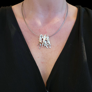 Mixed Metal Fused Pendant