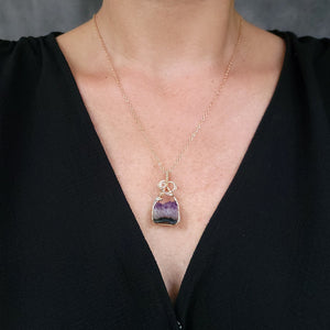 Mixed Metal Amethyst Pendant