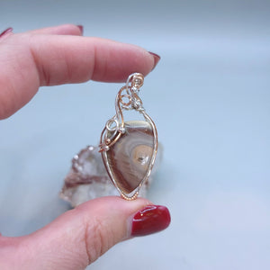 Mixed Metal Imperial Jasper Pendant