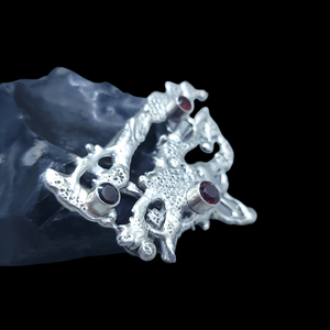 Antique Sterling Garnet Pendant