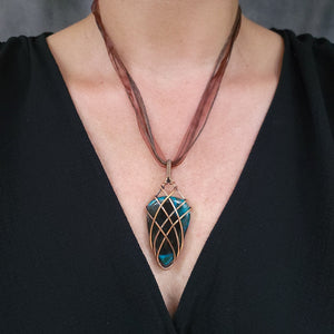 Chrysocolla Copper Pendant