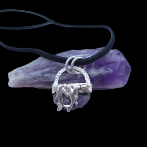 Sterling Silver Reversible Amethyst Pendant