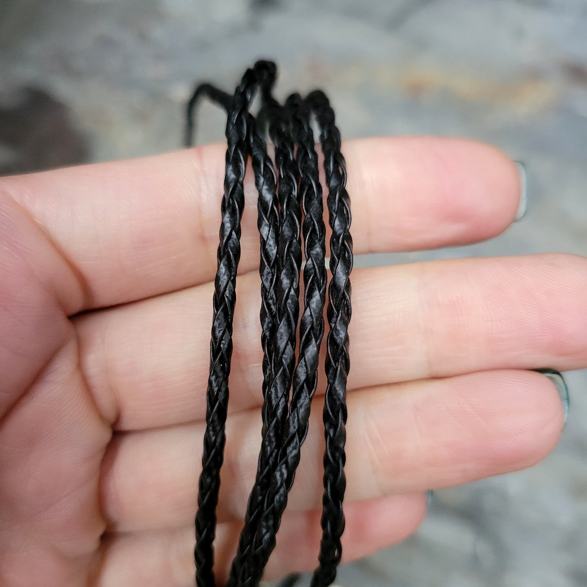 Braided Leather Cords 16"