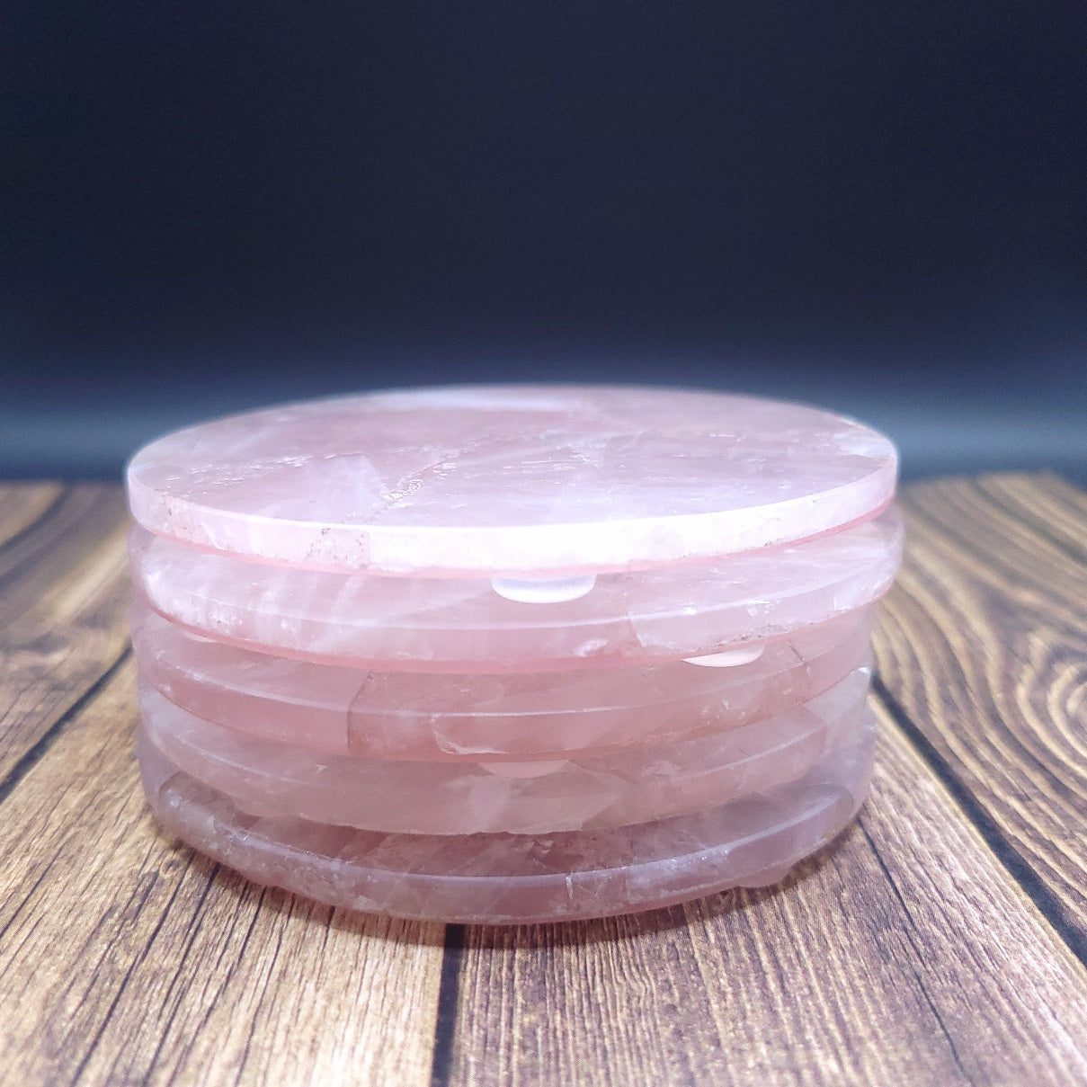 Rose Quartz Coaster 4"